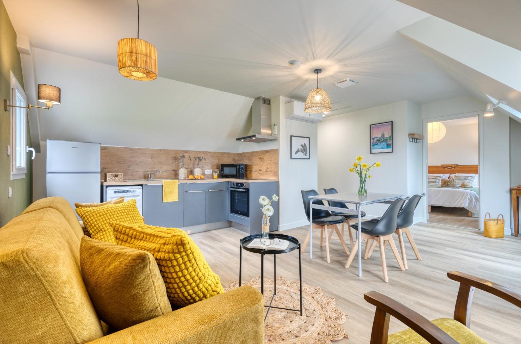 La Ferme De Vur Ven Apartment Saint-Evarzec Ruang foto