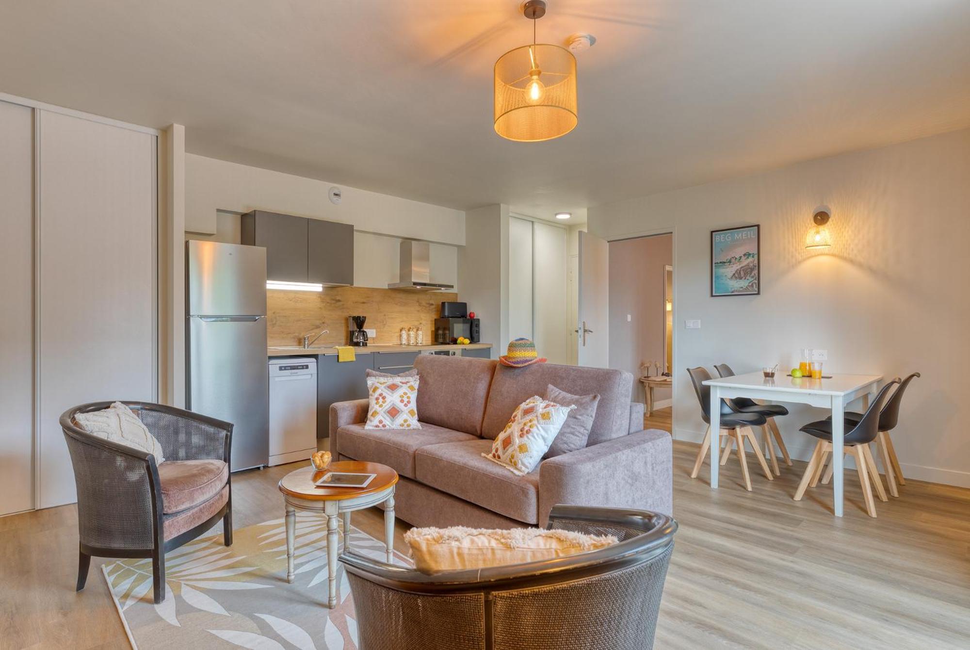 La Ferme De Vur Ven Apartment Saint-Evarzec Ruang foto